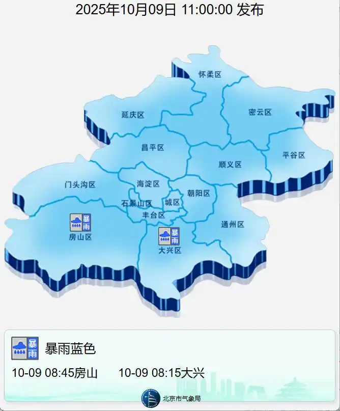北京持续降雨降温_北京暴雨预警_大兴天气预报